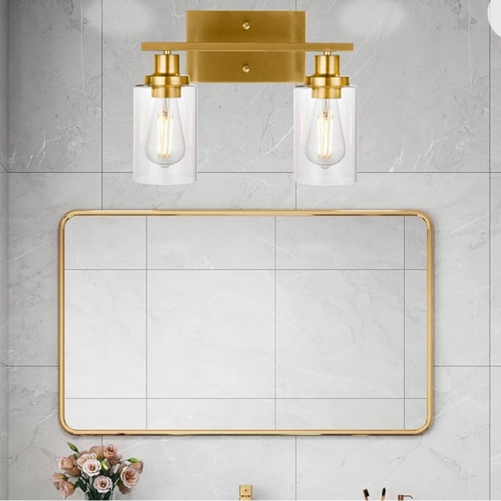 Gold Light Fixture - Picture 6 of 10